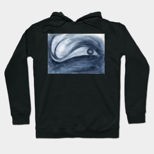 Moody Blue Fish Hoodie